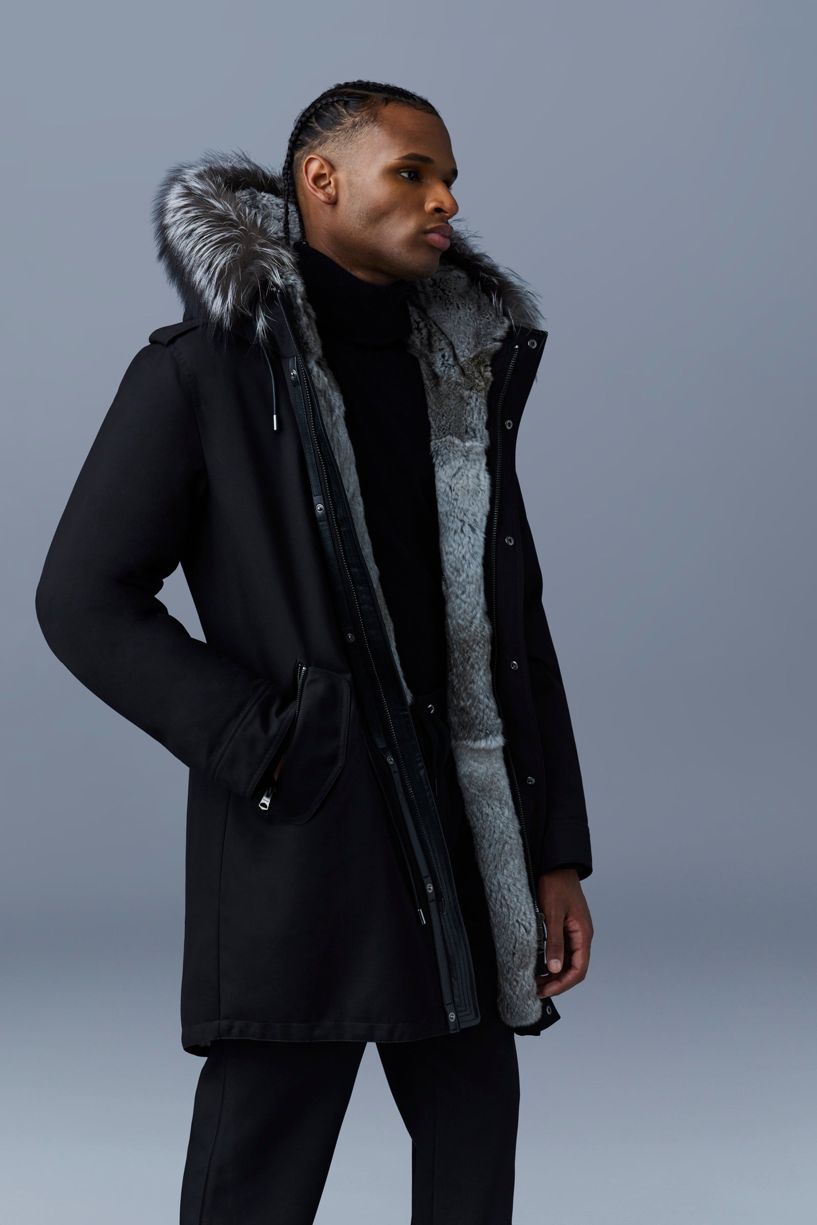 Faux Shearling-lined Parka