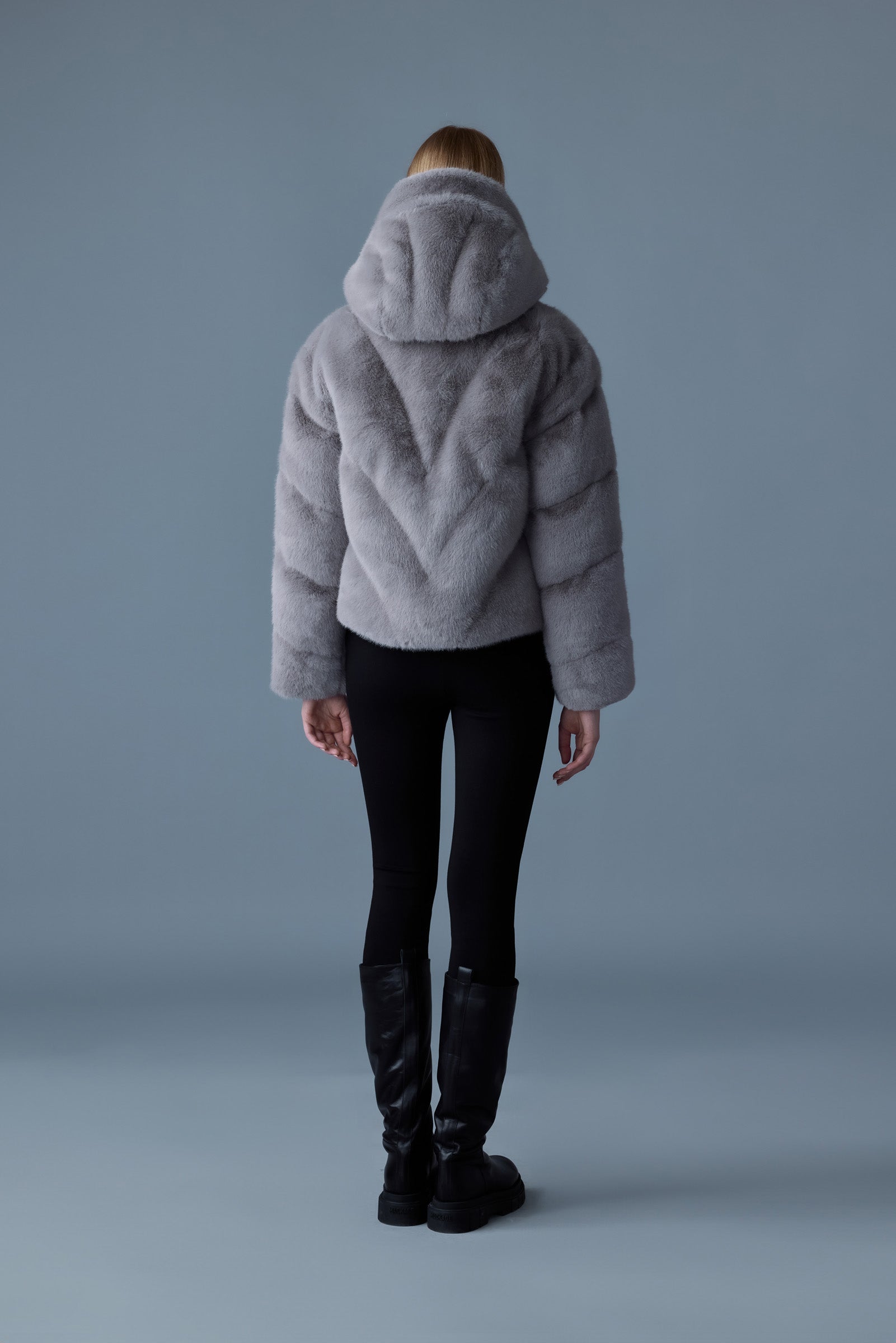 Anik brushed faux fur down jacket Mackage US