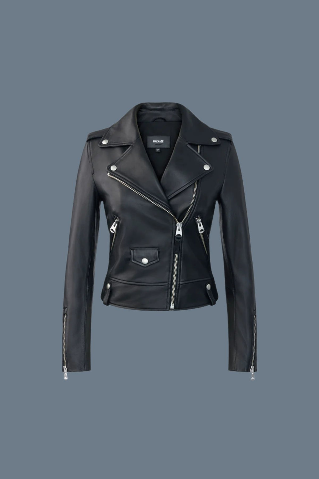 Baya R Leather biker jacket for ladies Mackage US