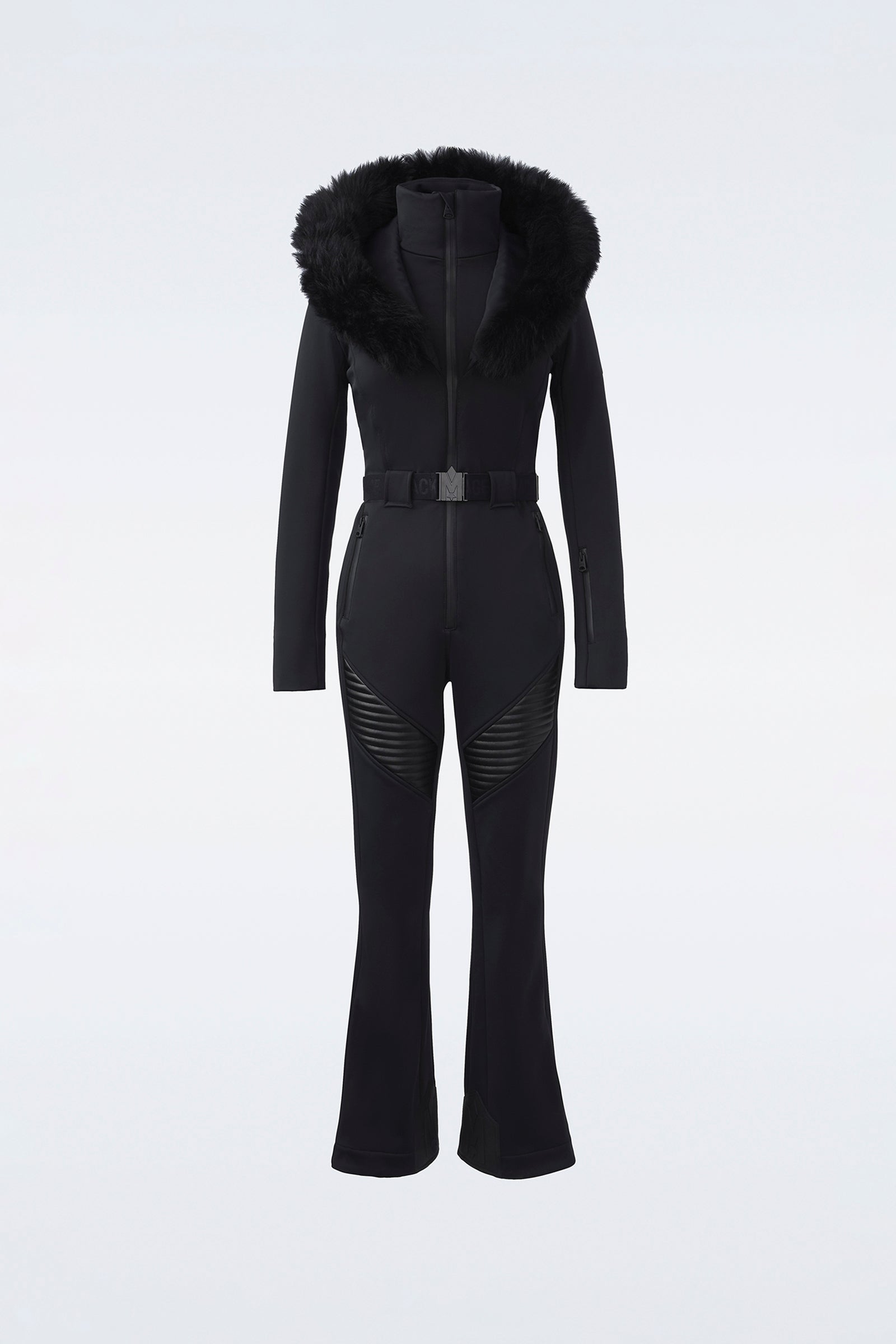 Shawna, Techno fleece ski suit with articulated sleeves and knees for  ladies