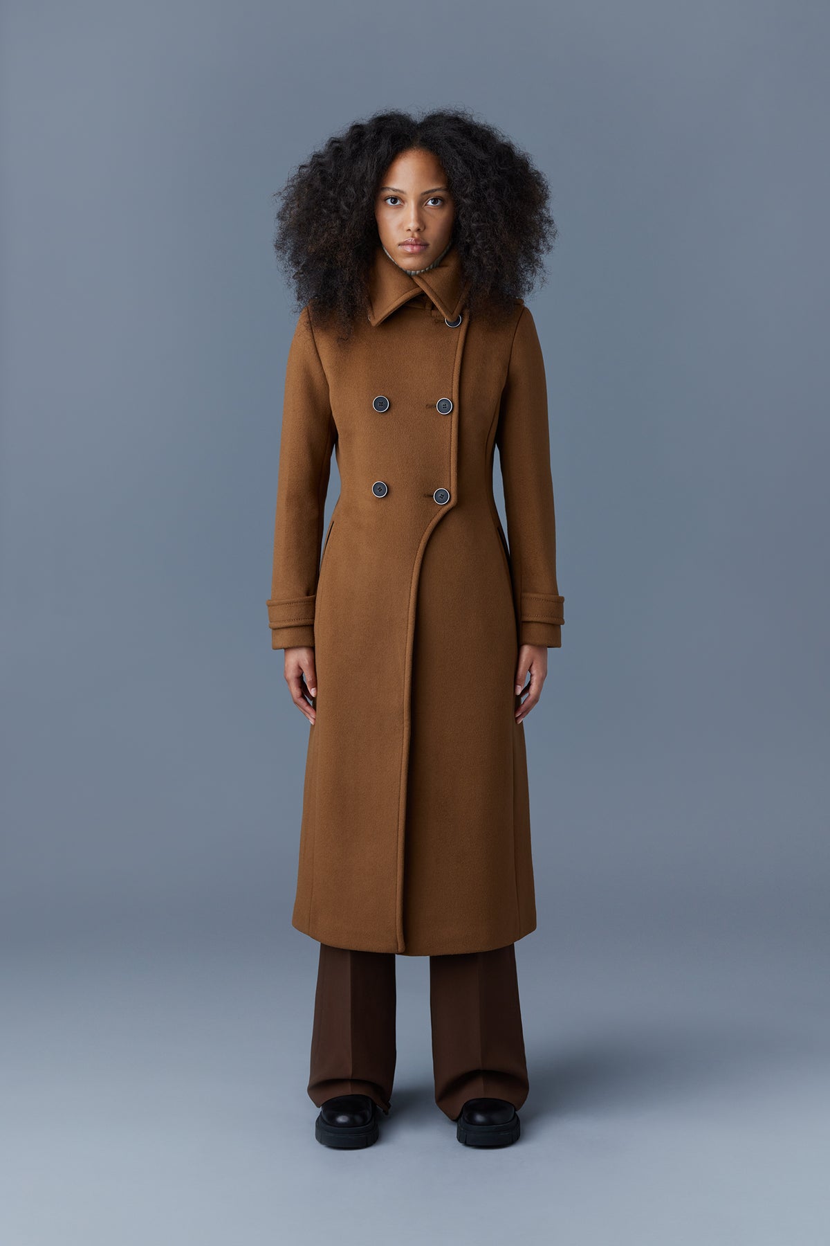 Elodie, Double face wool tailored coat for ladies | Mackage® US