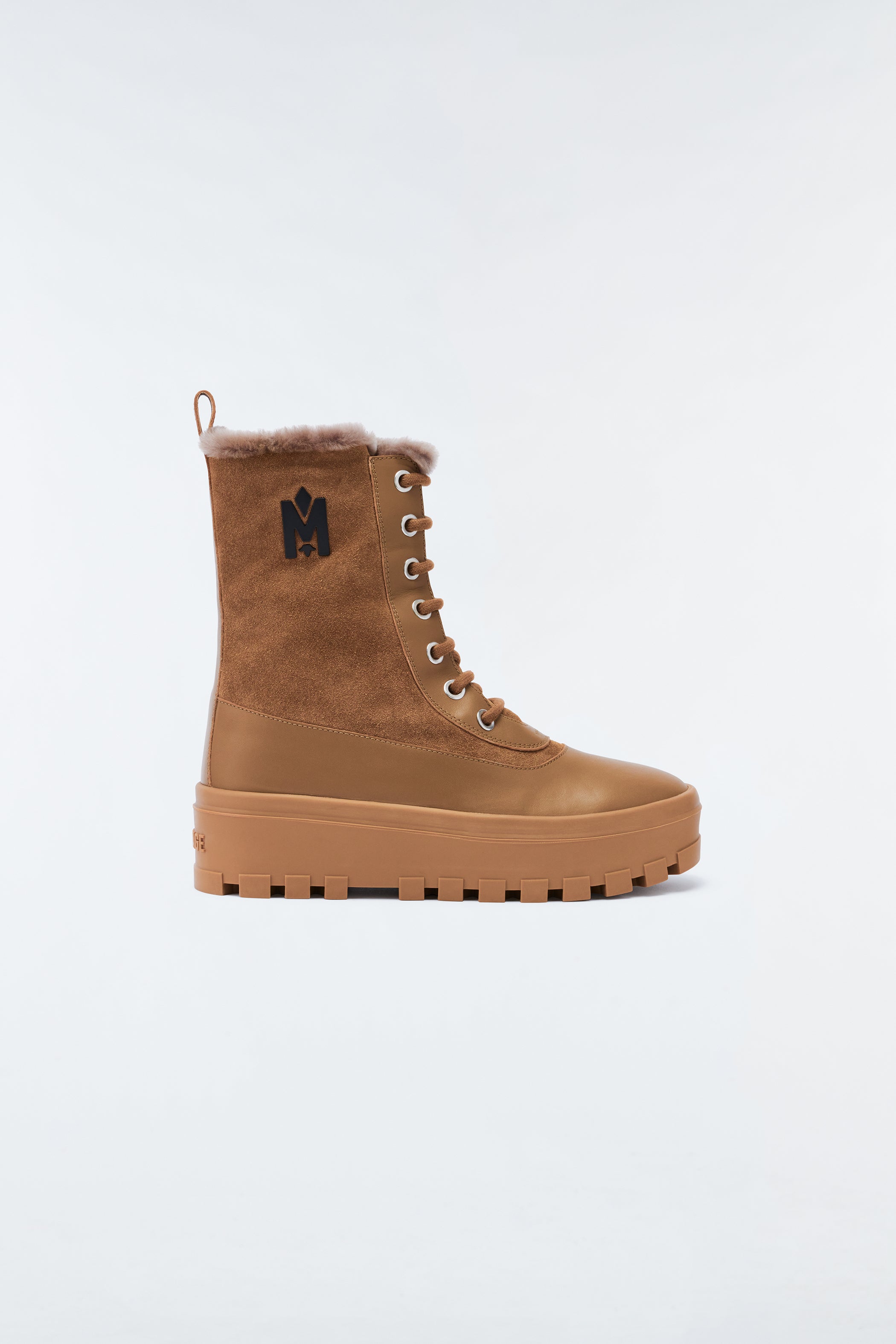 Mens shearling outlet boots sale