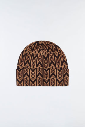 Kiko, Unisex Knit merino blend monogram hat