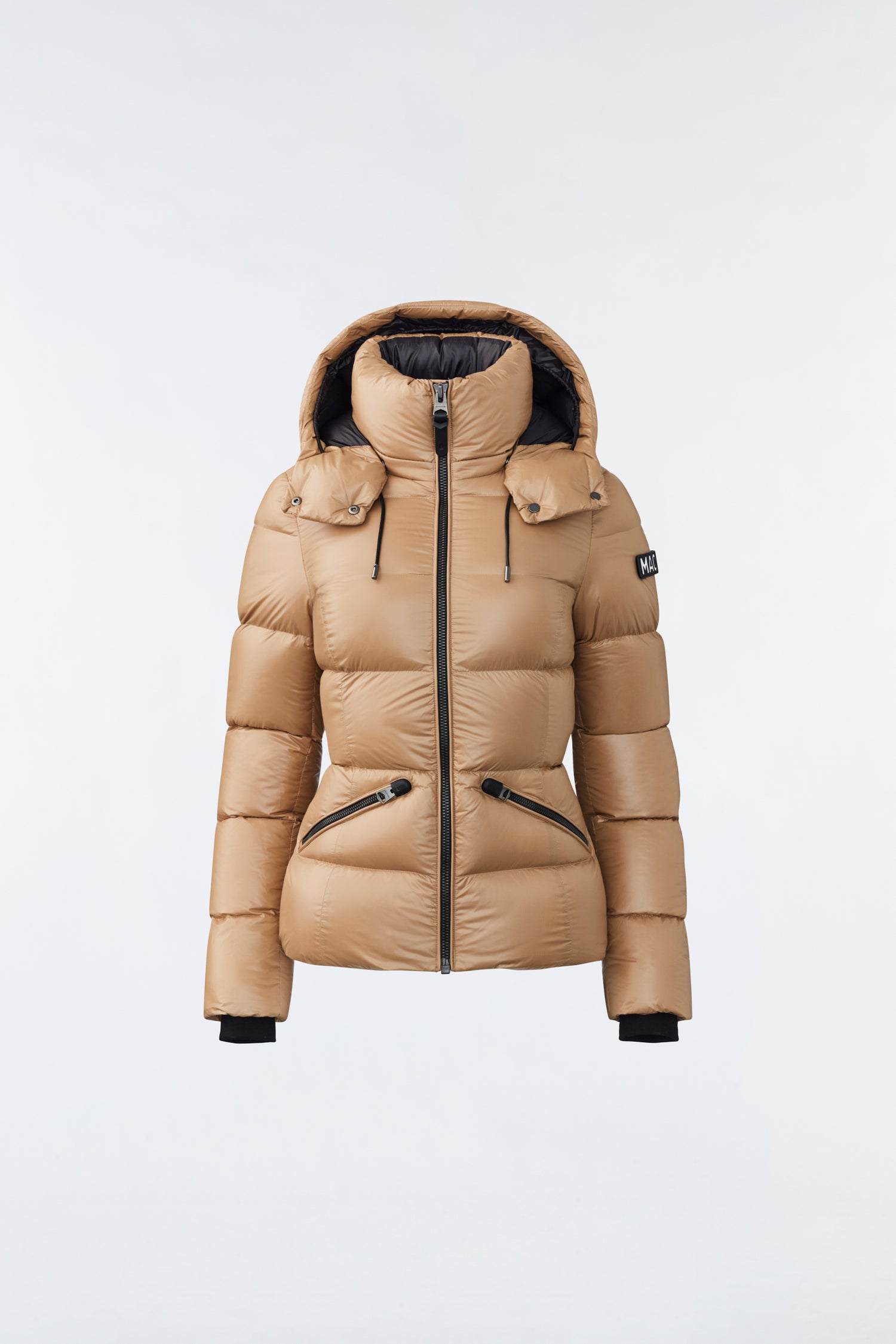 Madalyn, Lustrous light down jacket with hood for ladies | Mackage® US