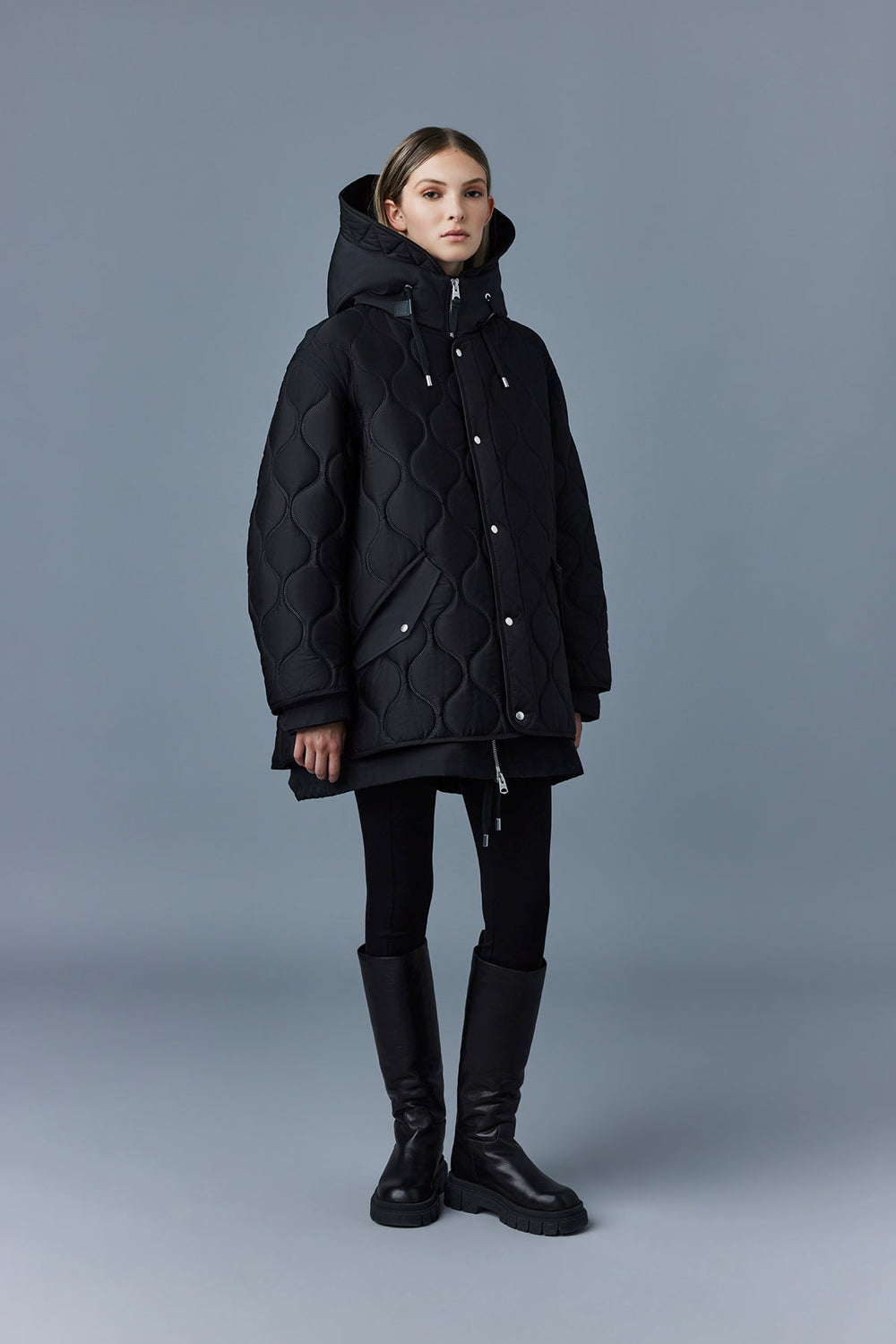 Maia, 2-in1 light heritage quilted parka for ladies | Mackage® US
