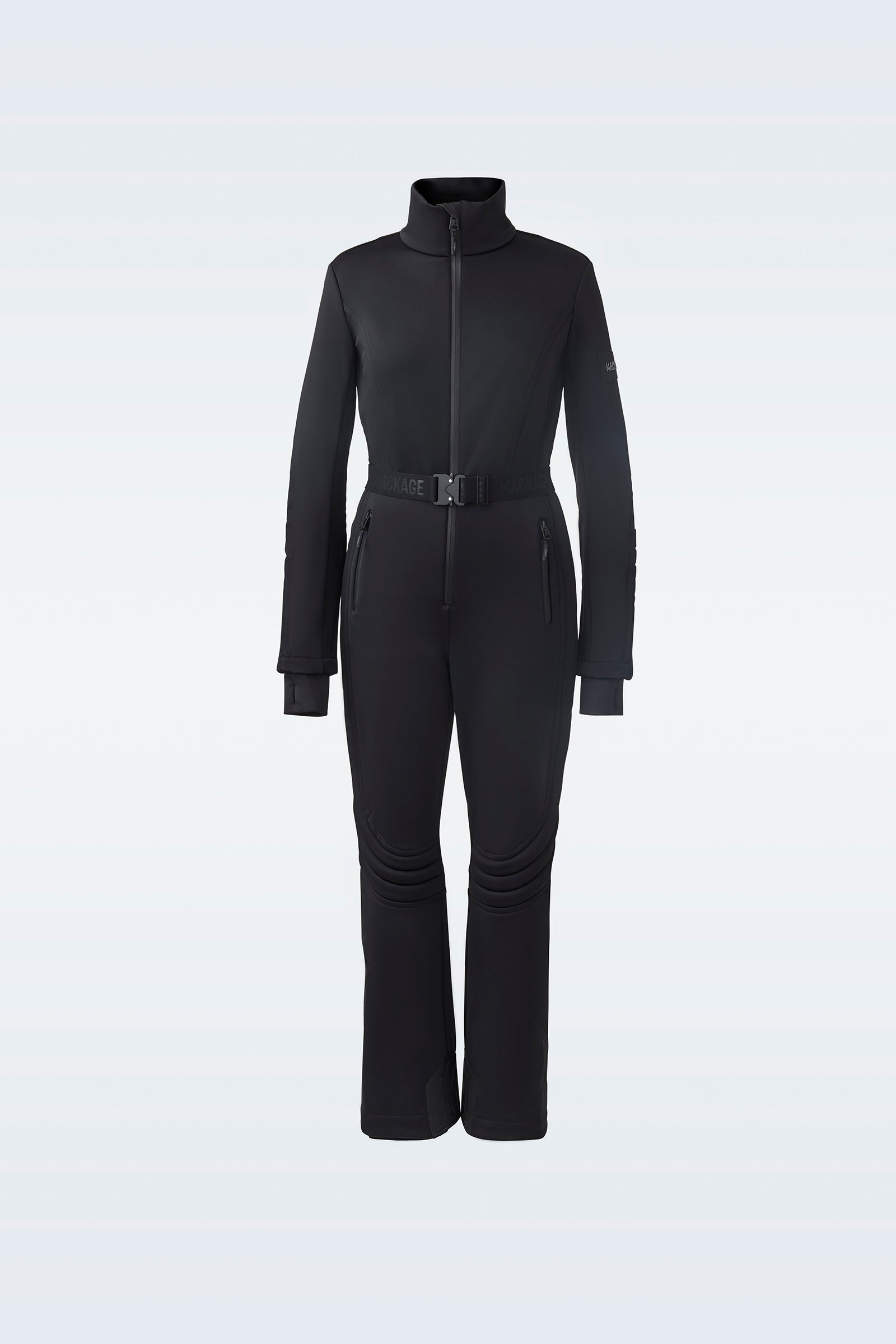 Shawna, Techno fleece ski suit with articulated sleeves and knees for  ladies