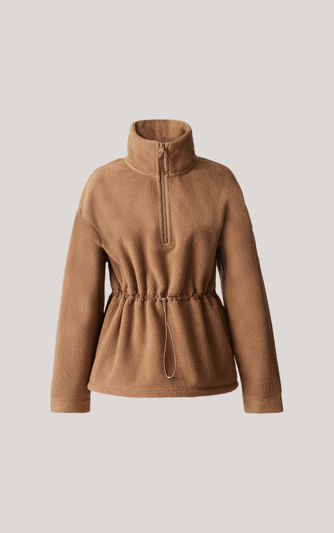 Zoe Fleece funnel pullover | Mackage® US